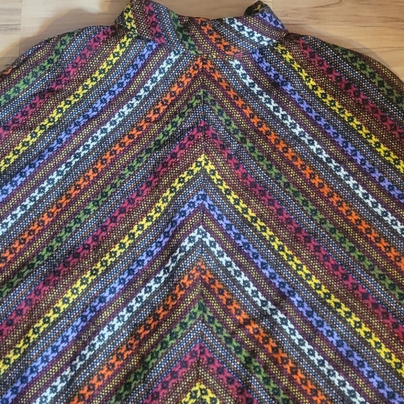 Vintage 70s Poncho Cape  L - Picture 6 of 12